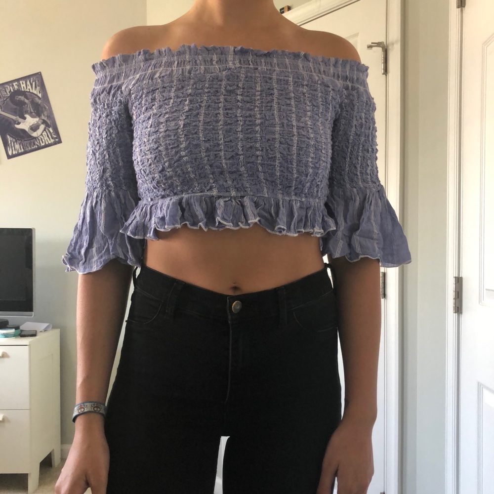 FP periwinkle crop top